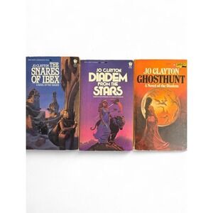 Vintage Science Fiction Paperback Book Lot by Jo Clayton DAW Books